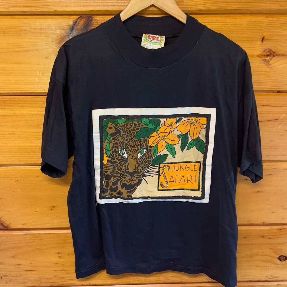 Kids Jungle Safari Short Sleeve Tee - Black